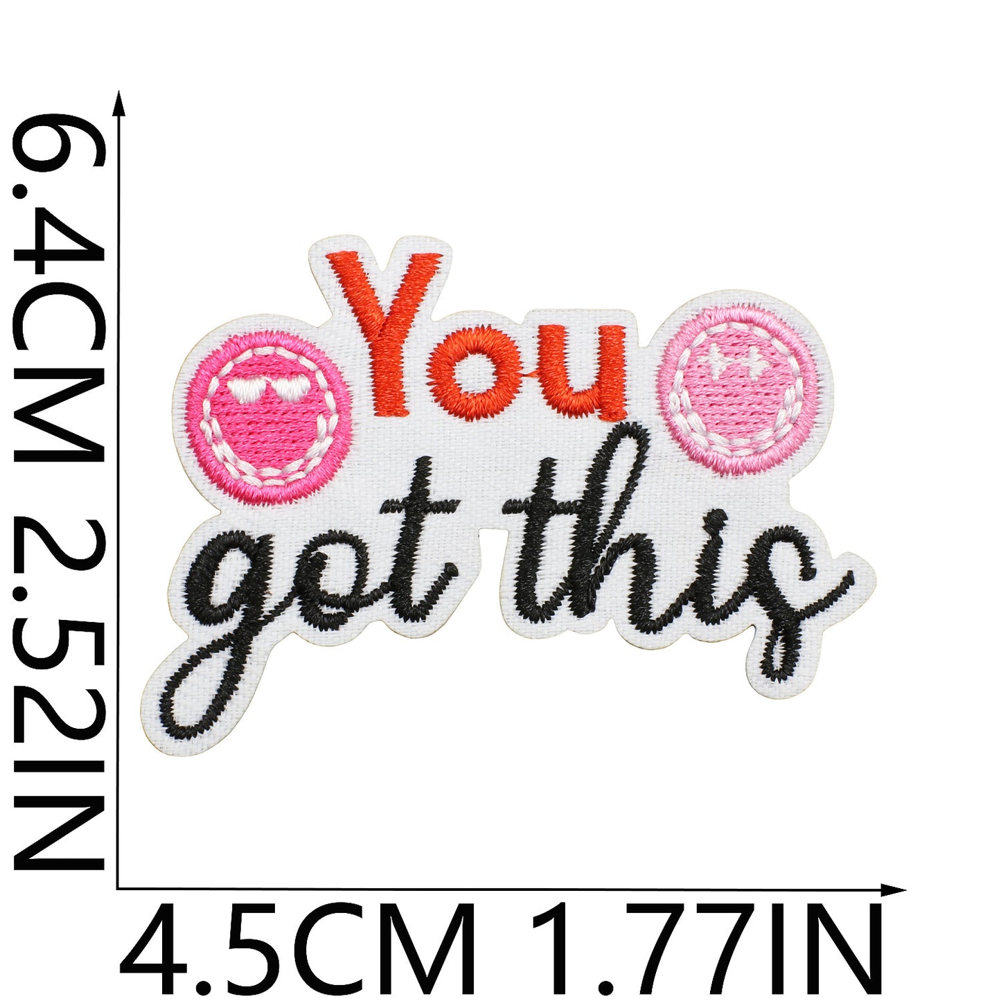 Iron-On Inspirational Quote Embroidery Patch Bundle | Motivational Words, Positive Messages & Uplifting Designs