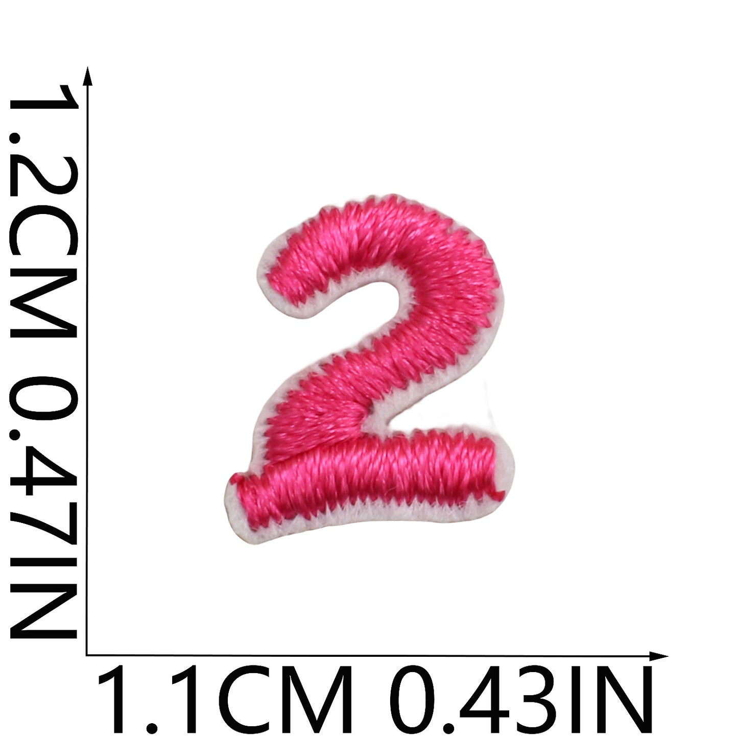 colorful  Mini Embroidered Letter Patches A-Z & Number Patches  0–9| Iron-On Alphabet