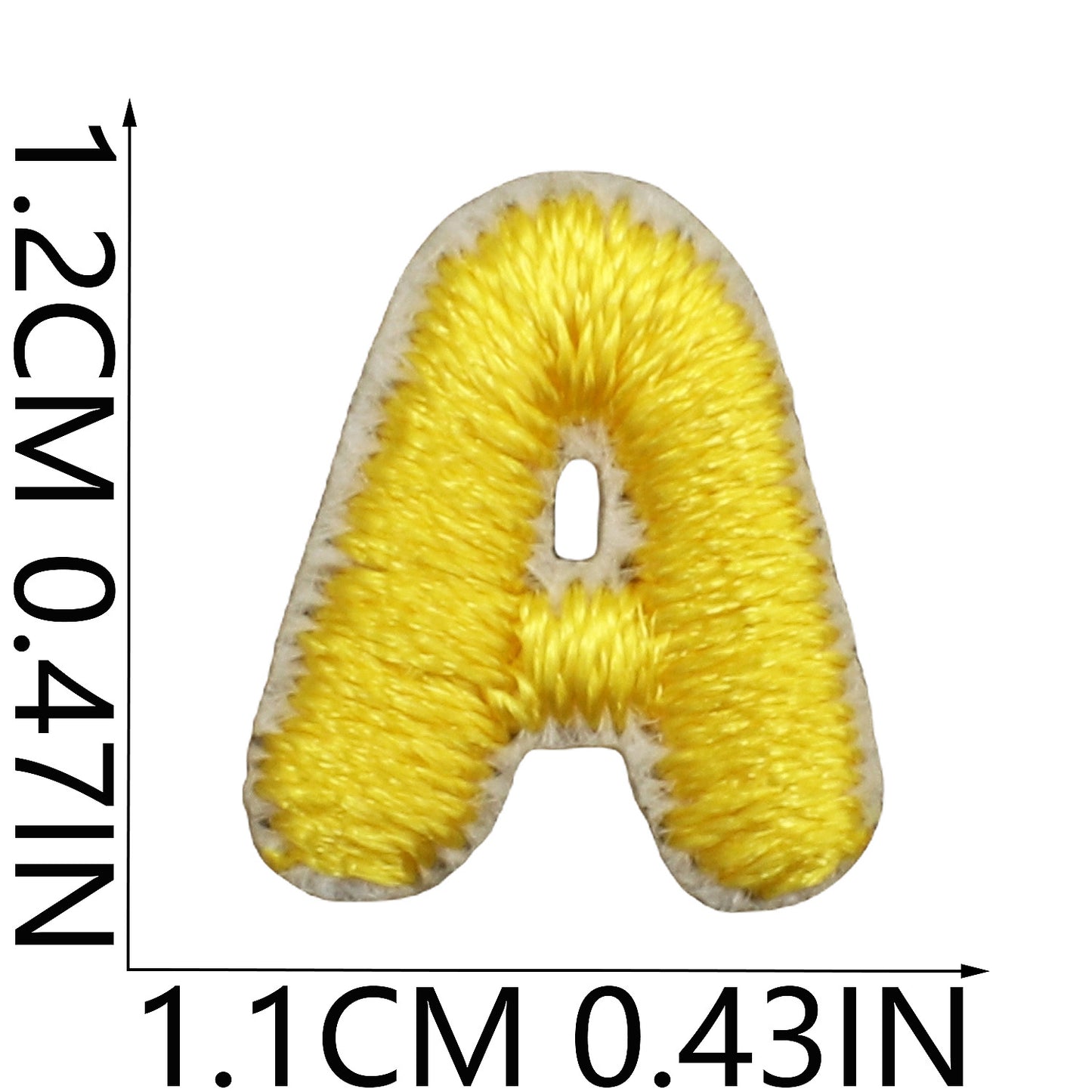 colorful  Mini Embroidered Letter Patches A-Z & Number Patches  0–9| Iron-On Alphabet