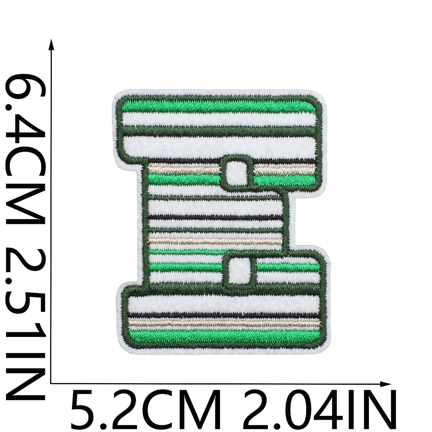 Soccer Series Embroidered Letter Patches A-Z | Iron-On Alphabet