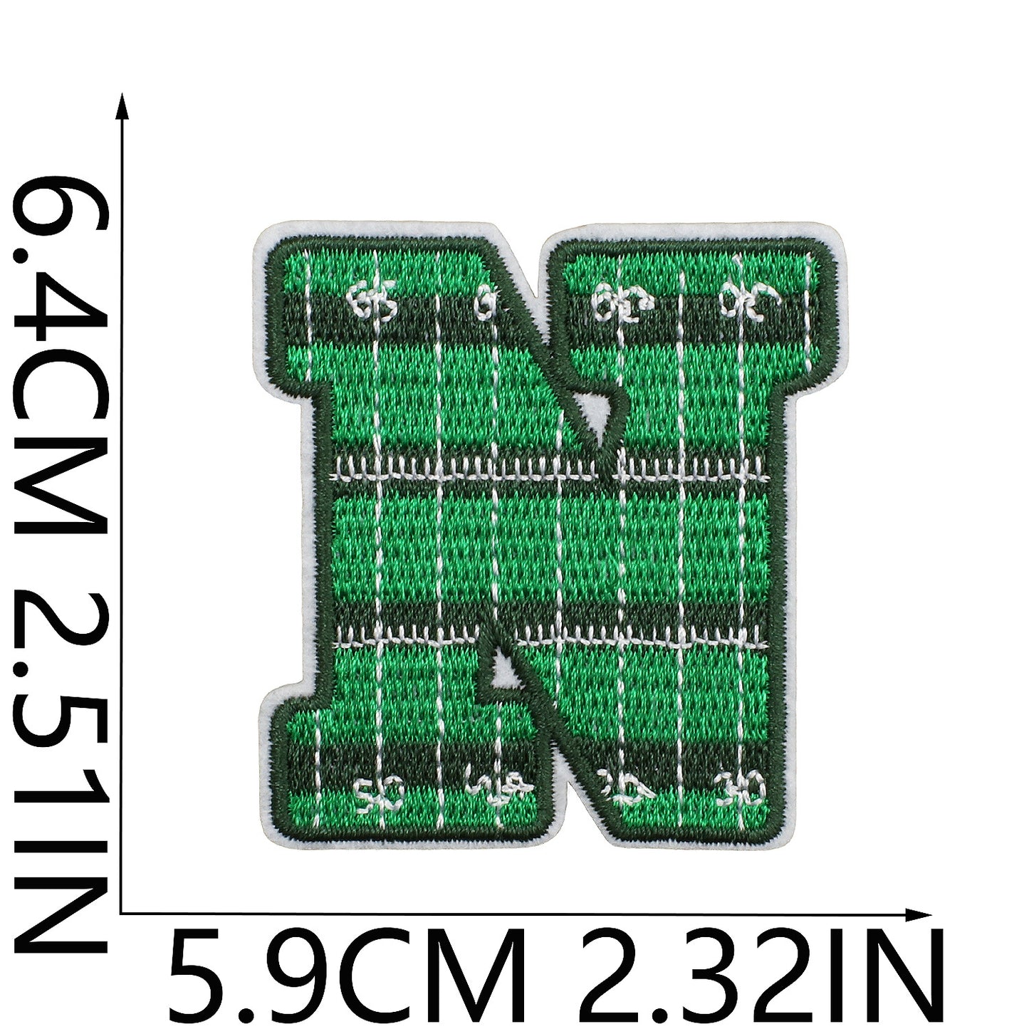 Soccer Series Embroidered Letter Patches A-Z | Iron-On Alphabet
