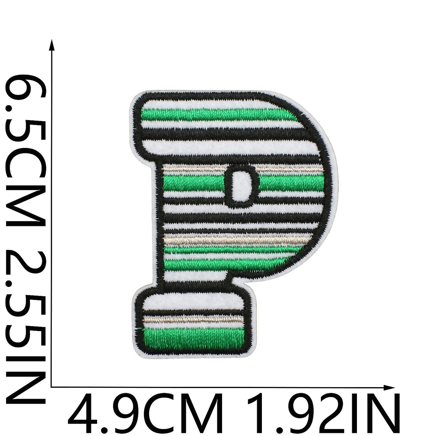 Soccer Series Embroidered Letter Patches A-Z | Iron-On Alphabet
