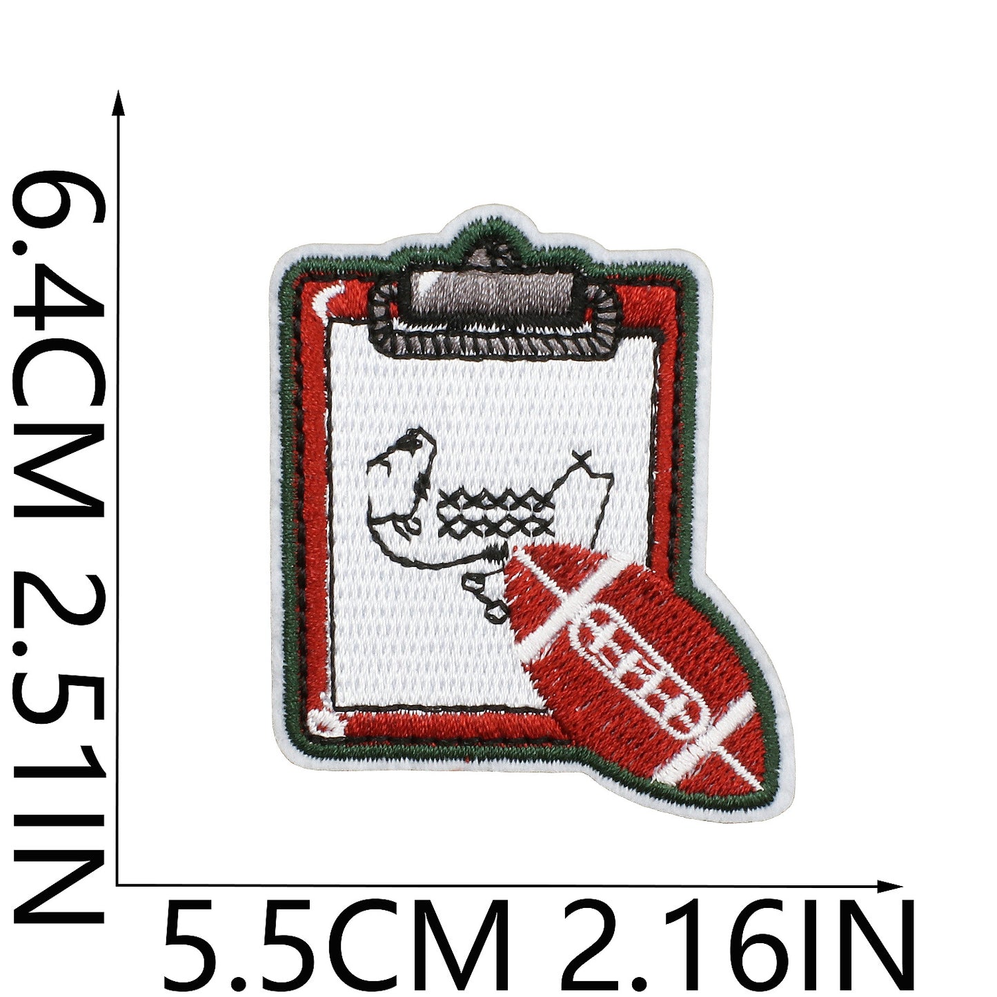 Soccer Series Embroidered Letter Patches A-Z | Iron-On Alphabet