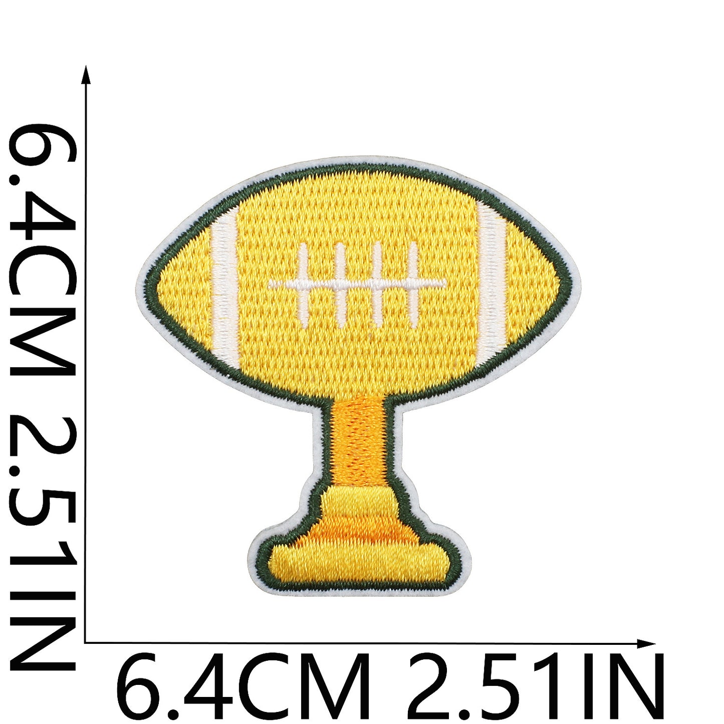 Soccer Series Embroidered Letter Patches A-Z | Iron-On Alphabet