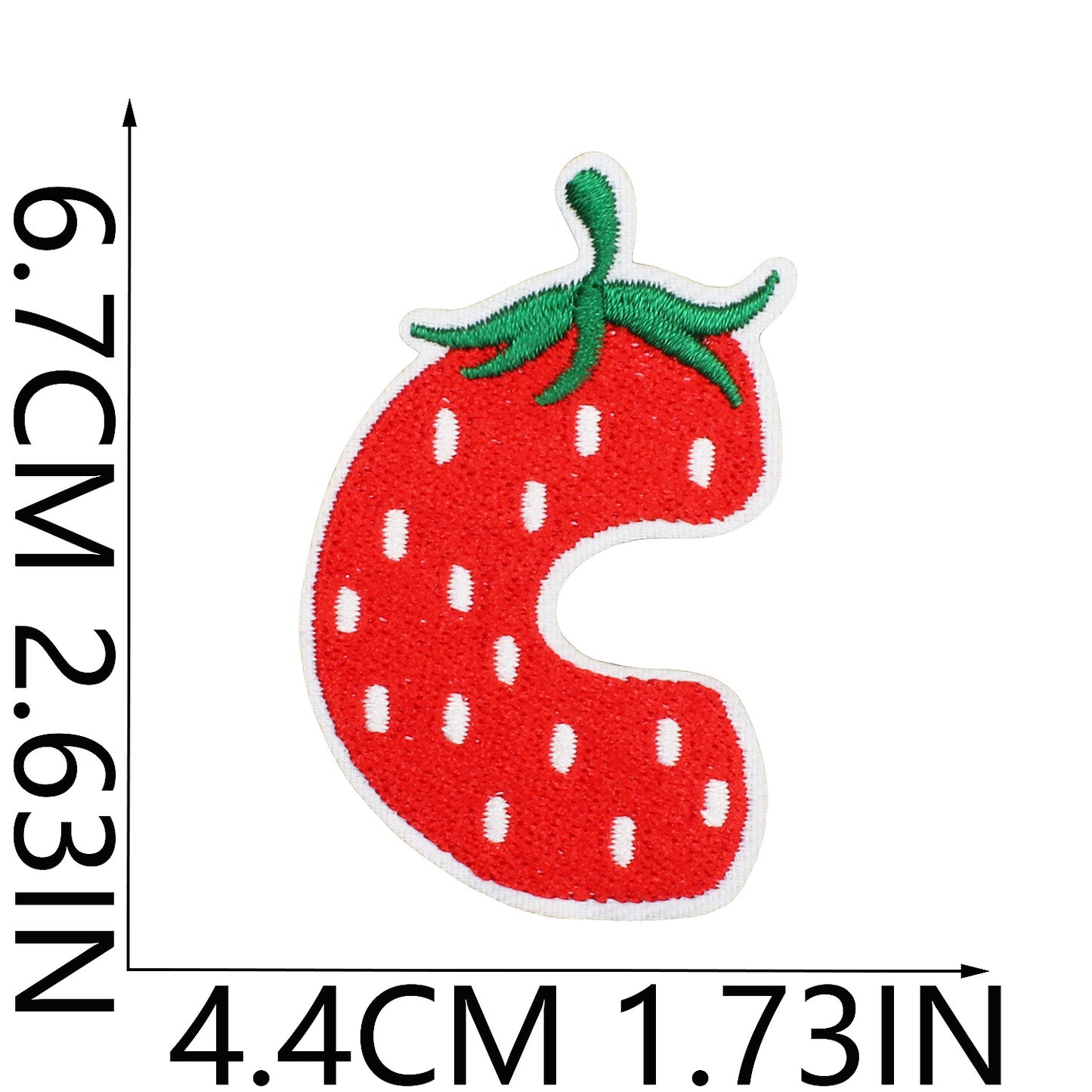 Cherry Series  Embroidered Letter Patches A-Z | Iron-On Alphabet
