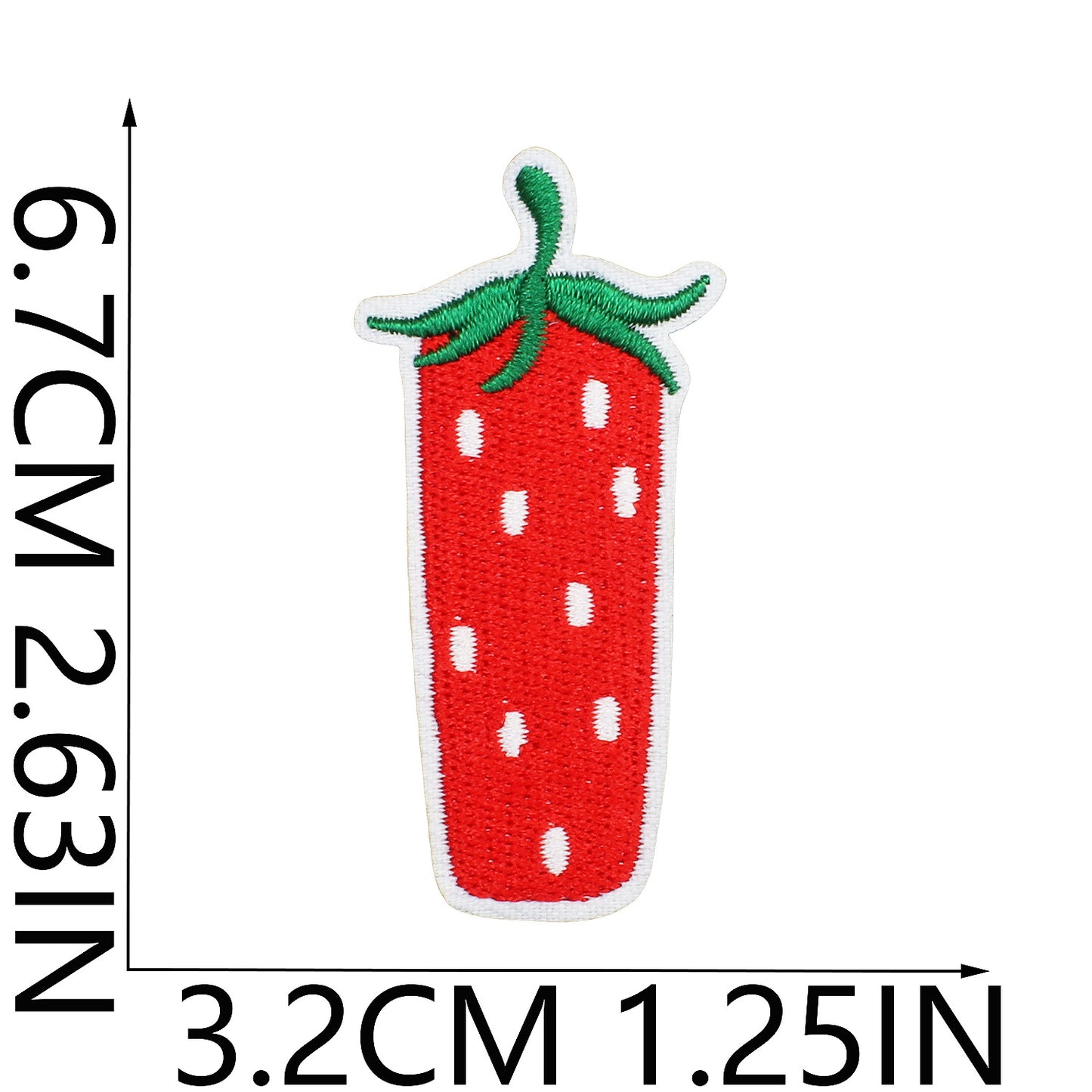 Cherry Series  Embroidered Letter Patches A-Z | Iron-On Alphabet