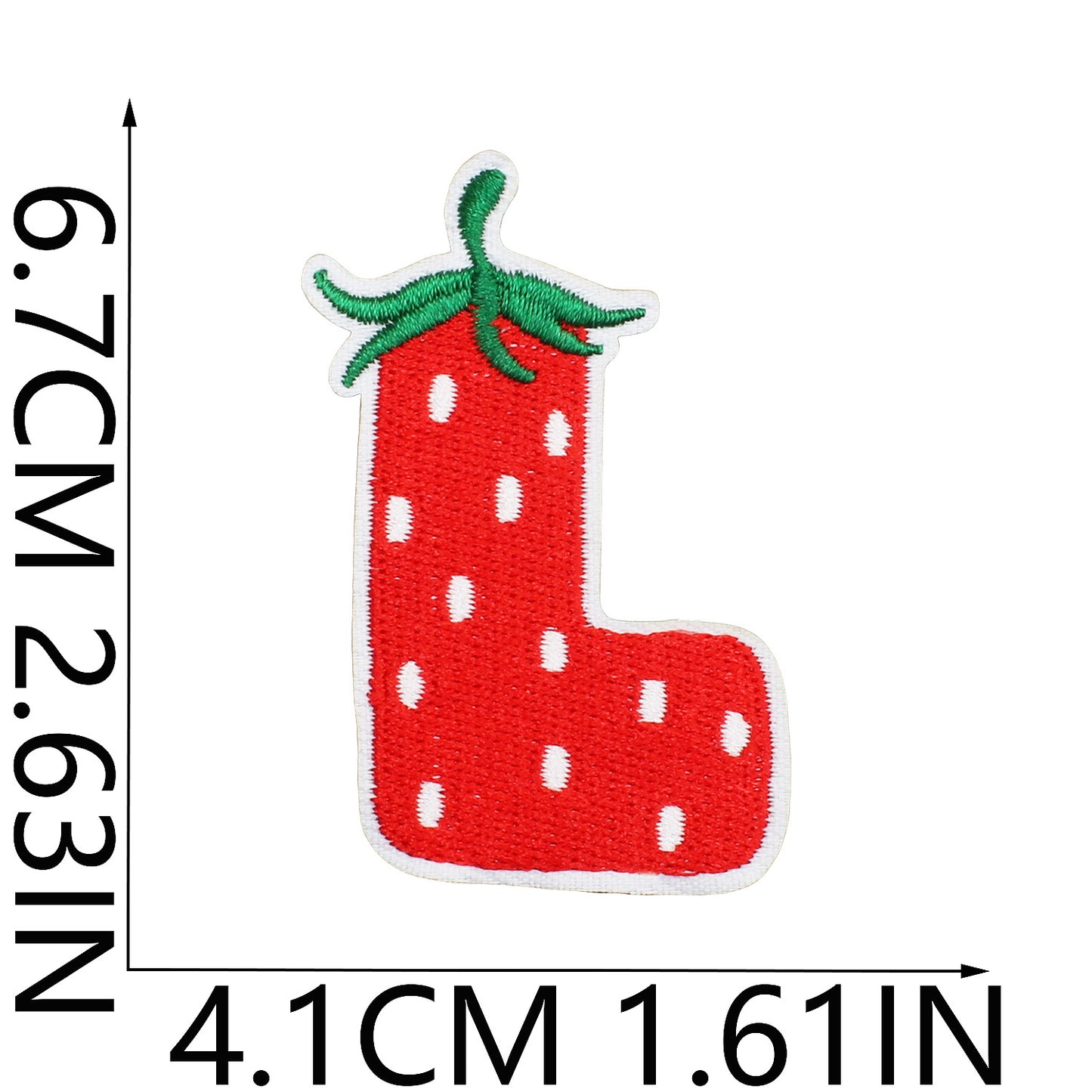 Cherry Series  Embroidered Letter Patches A-Z | Iron-On Alphabet