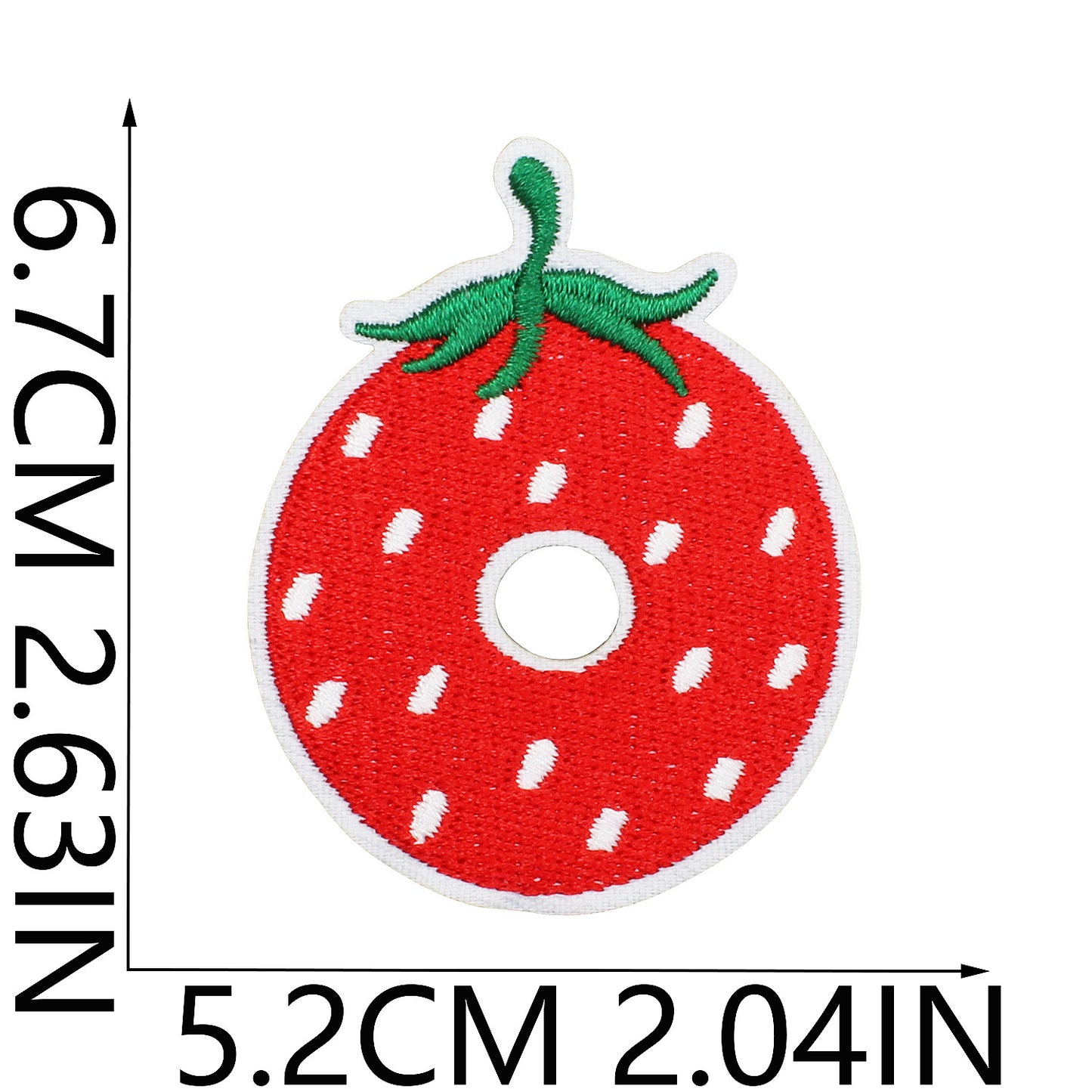 Cherry Series  Embroidered Letter Patches A-Z | Iron-On Alphabet