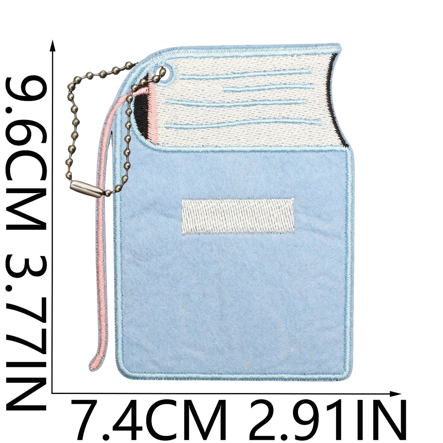 Felt Patch Holder for Iron-on Patches with Ball Chain