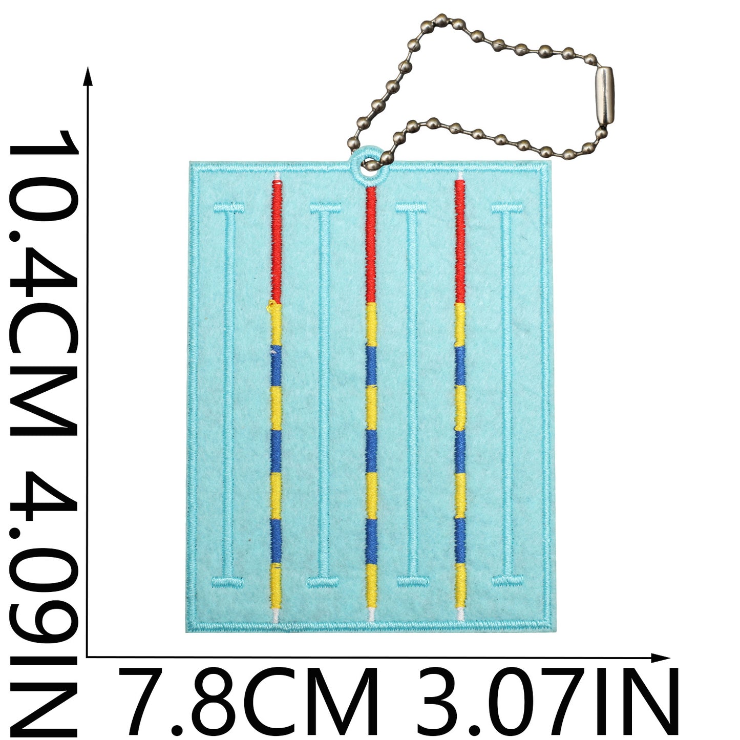 Felt Patch Holder for Iron-on Patches with Ball Chain