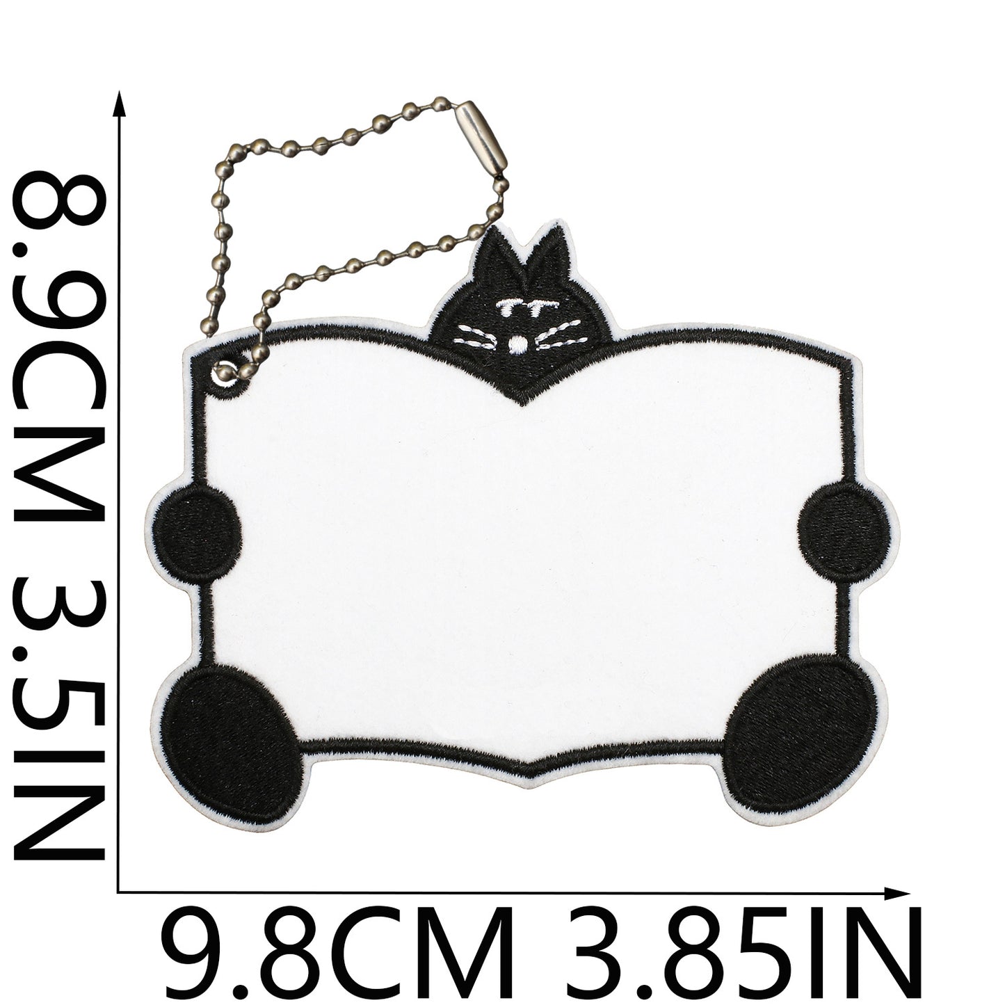Felt Patch Holder for Iron-on Patches with Ball Chain