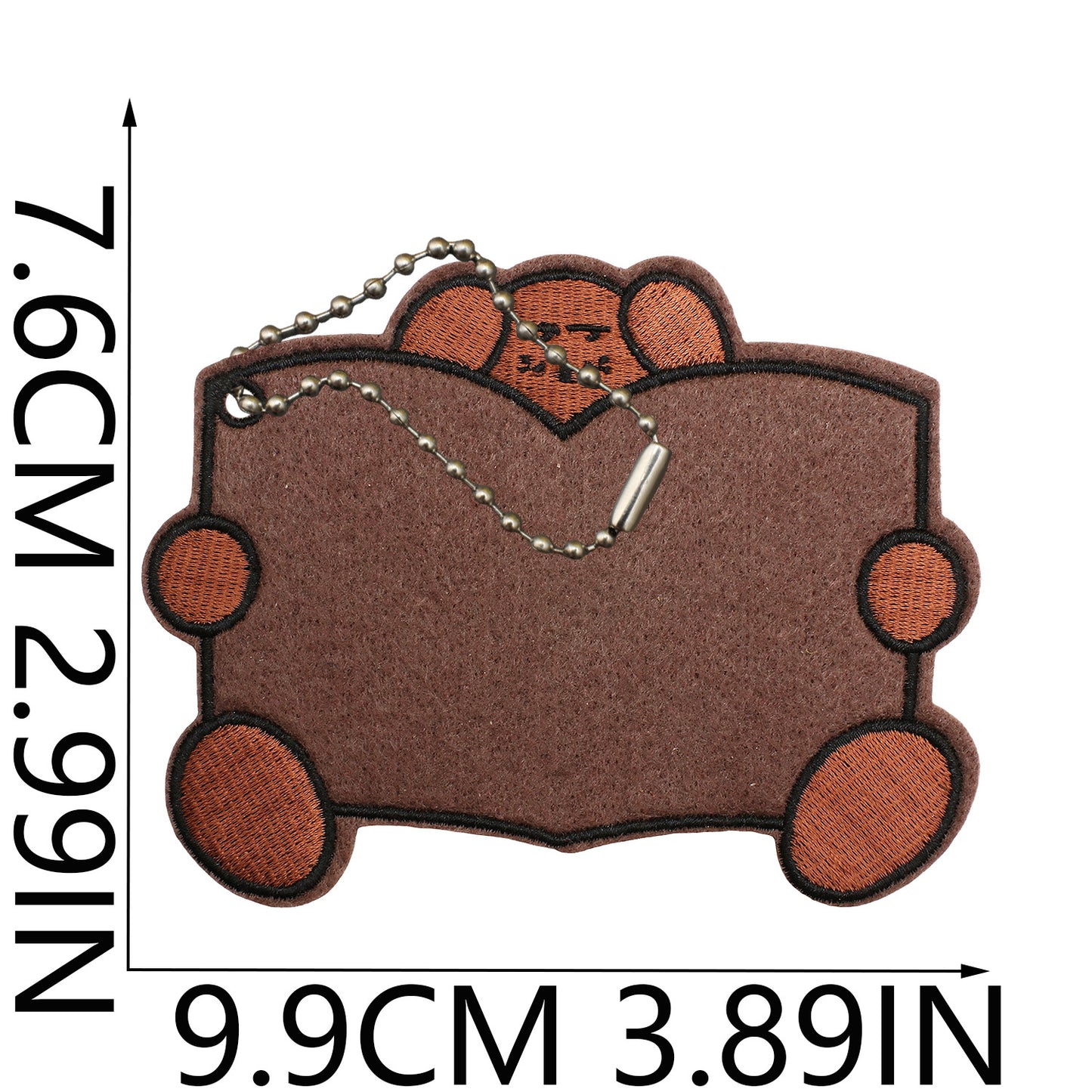Felt Patch Holder for Iron-on Patches with Ball Chain
