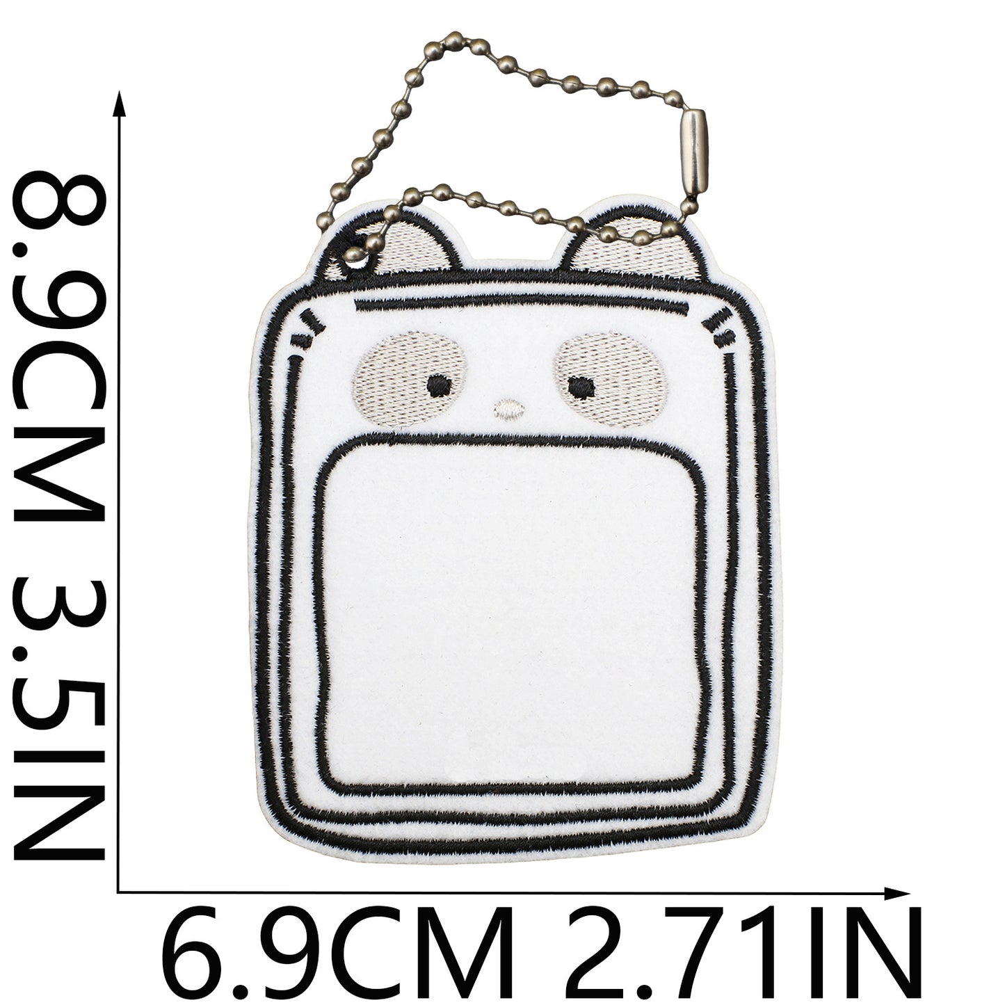 Felt Patch Holder for Iron-on Patches with Ball Chain