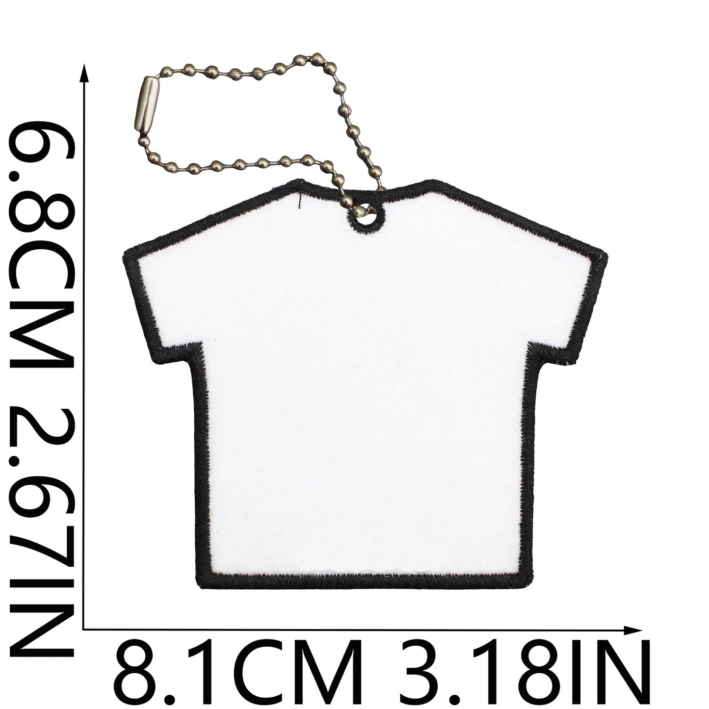 Felt Patch Holder for Iron-on Patches with Ball Chain