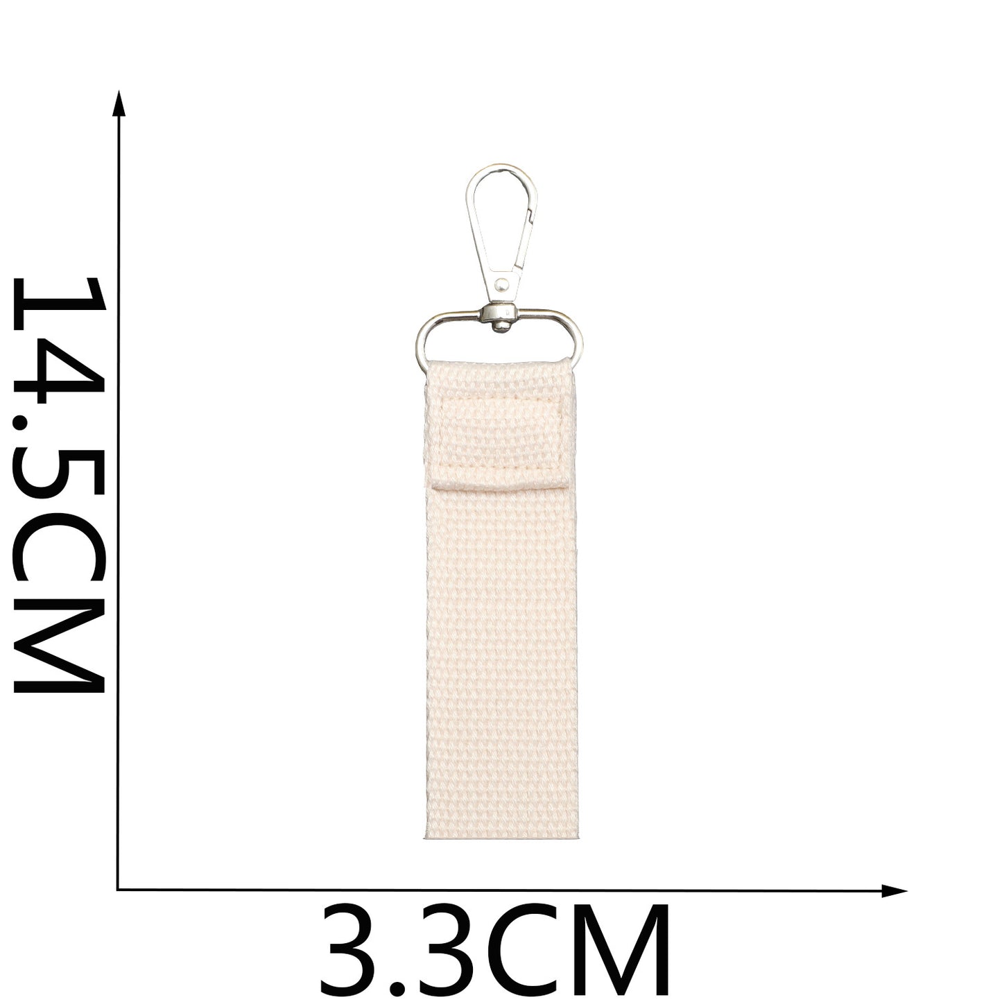 Colorful Canvas Keychain Strap for DIY Bag & Key Accessories