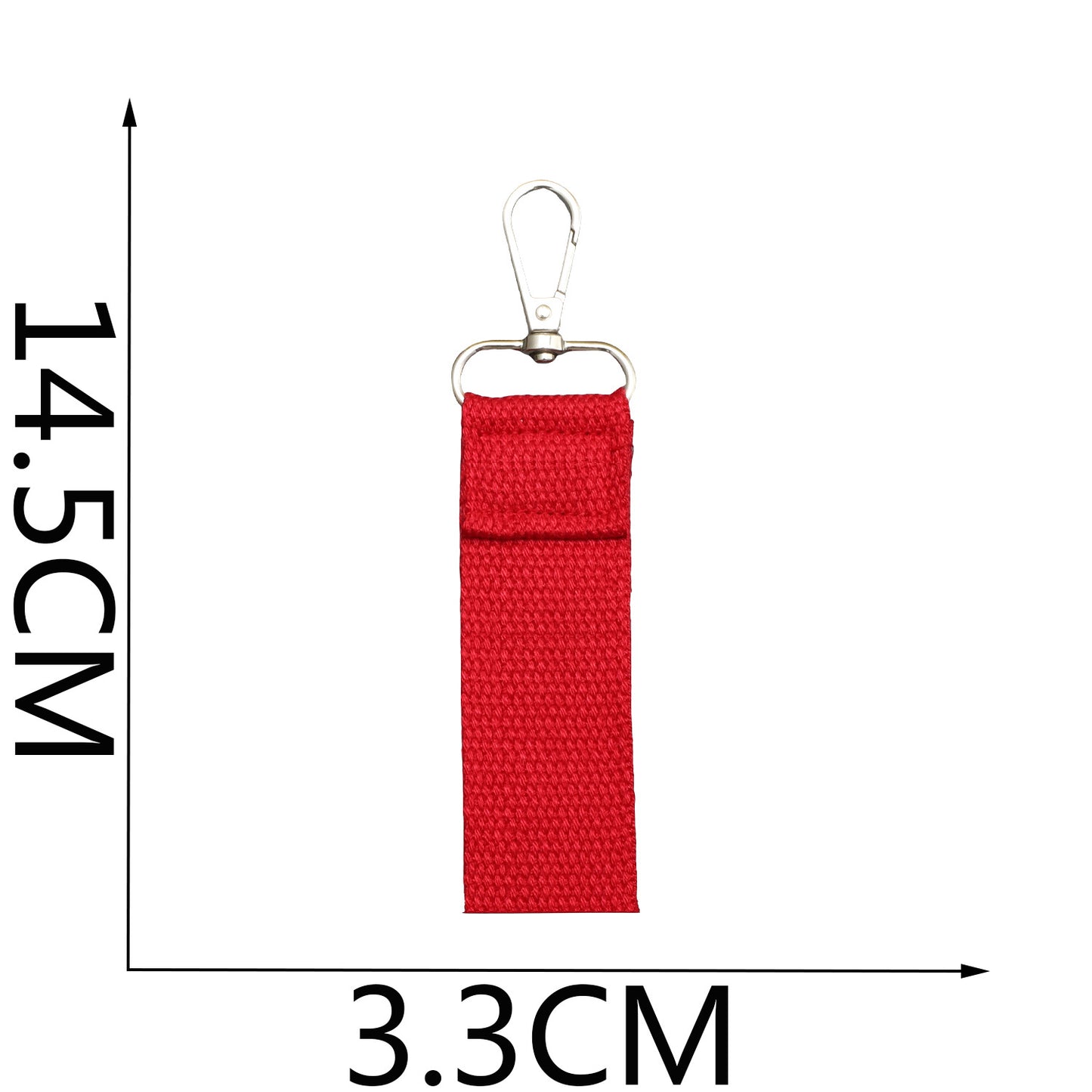 Colorful Canvas Keychain Strap for DIY Bag & Key Accessories