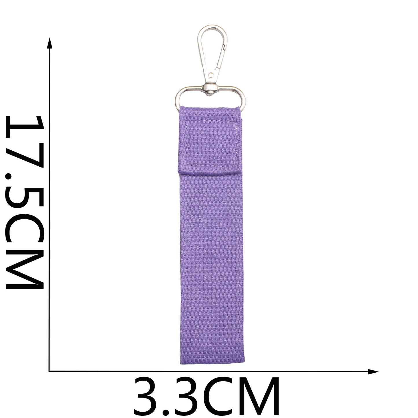 Colorful Canvas Keychain Strap for DIY Bag & Key Accessories