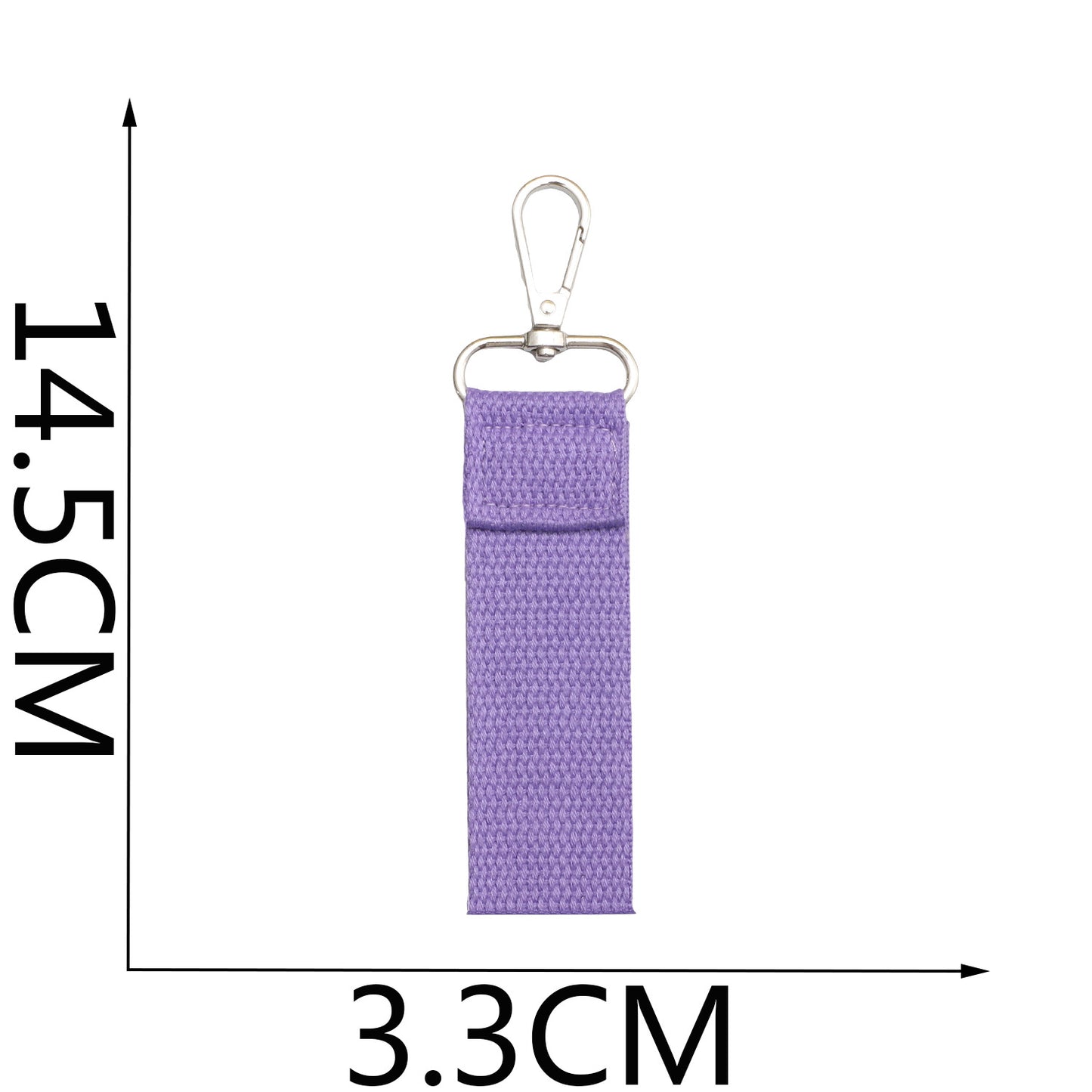 Colorful Canvas Keychain Strap for DIY Bag & Key Accessories