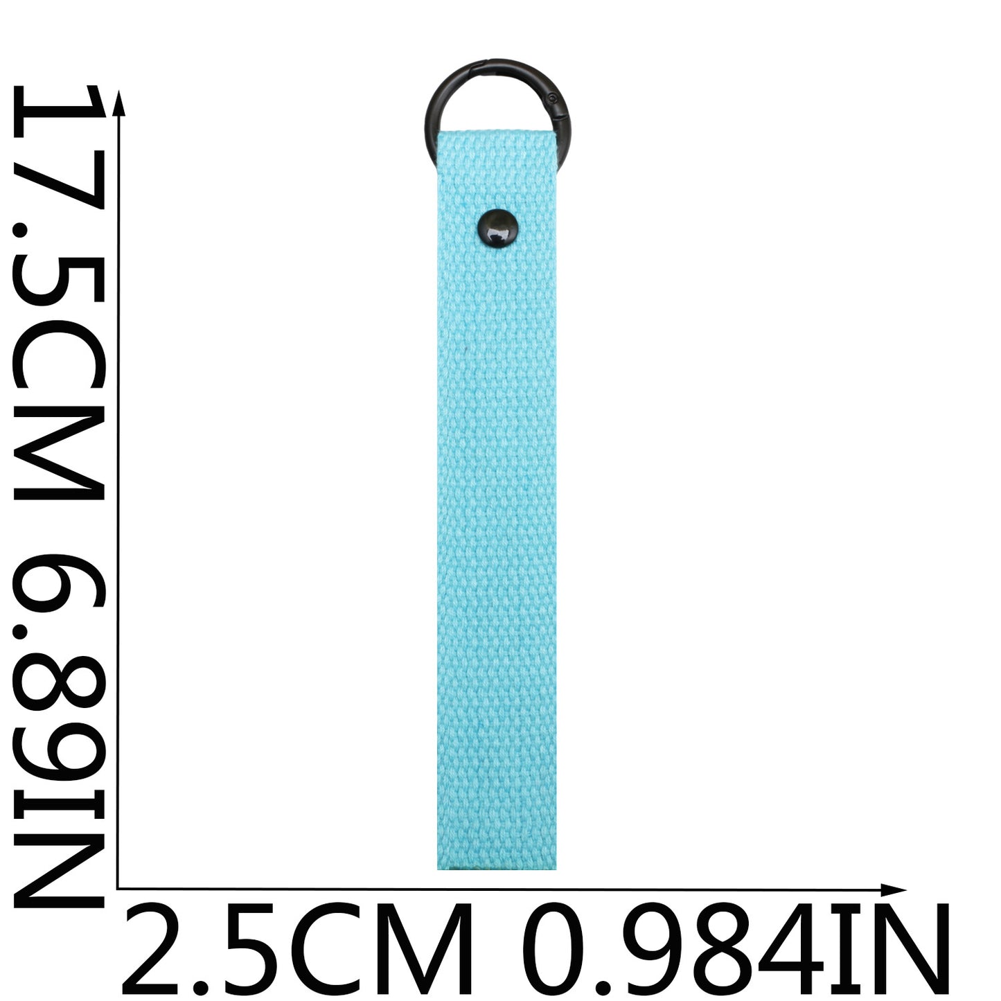 Double-Layer Canvas Keychain Strap – Long Bag & Key Organizer
