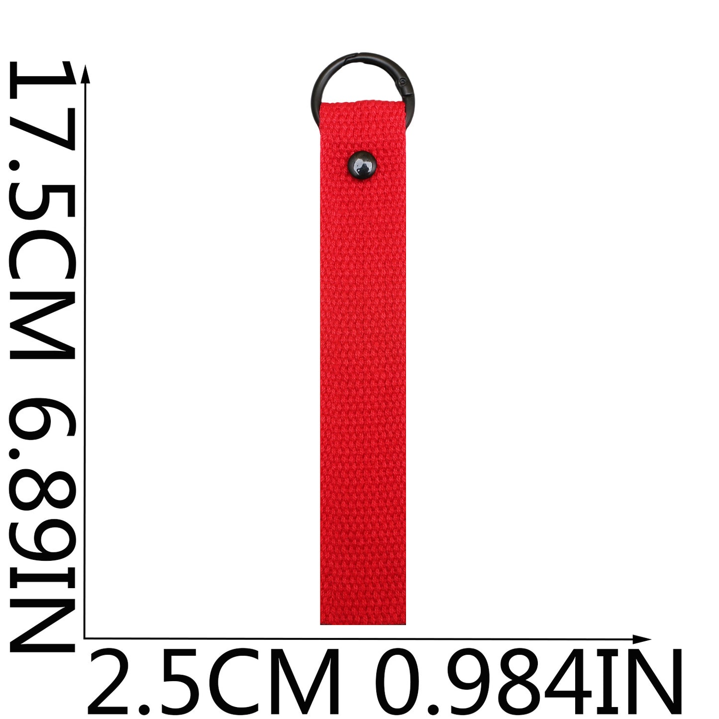 Double-Layer Canvas Keychain Strap – Long Bag & Key Organizer