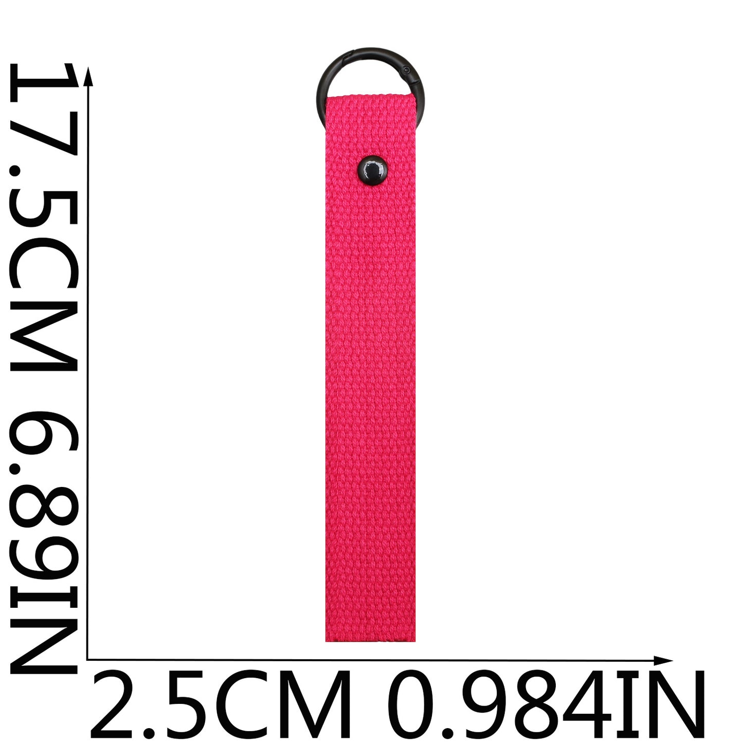 Double-Layer Canvas Keychain Strap – Long Bag & Key Organizer