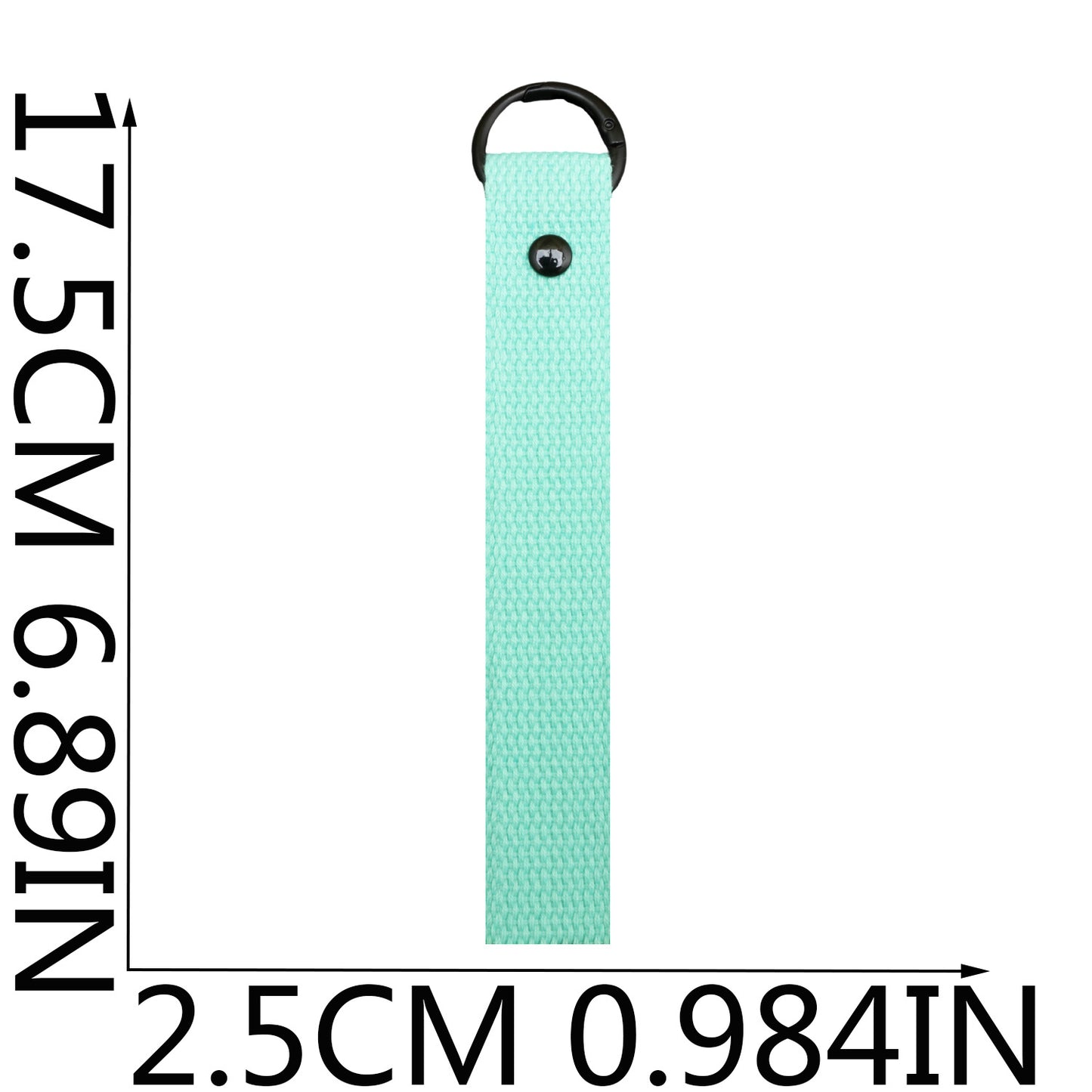 Double-Layer Canvas Keychain Strap – Long Bag & Key Organizer