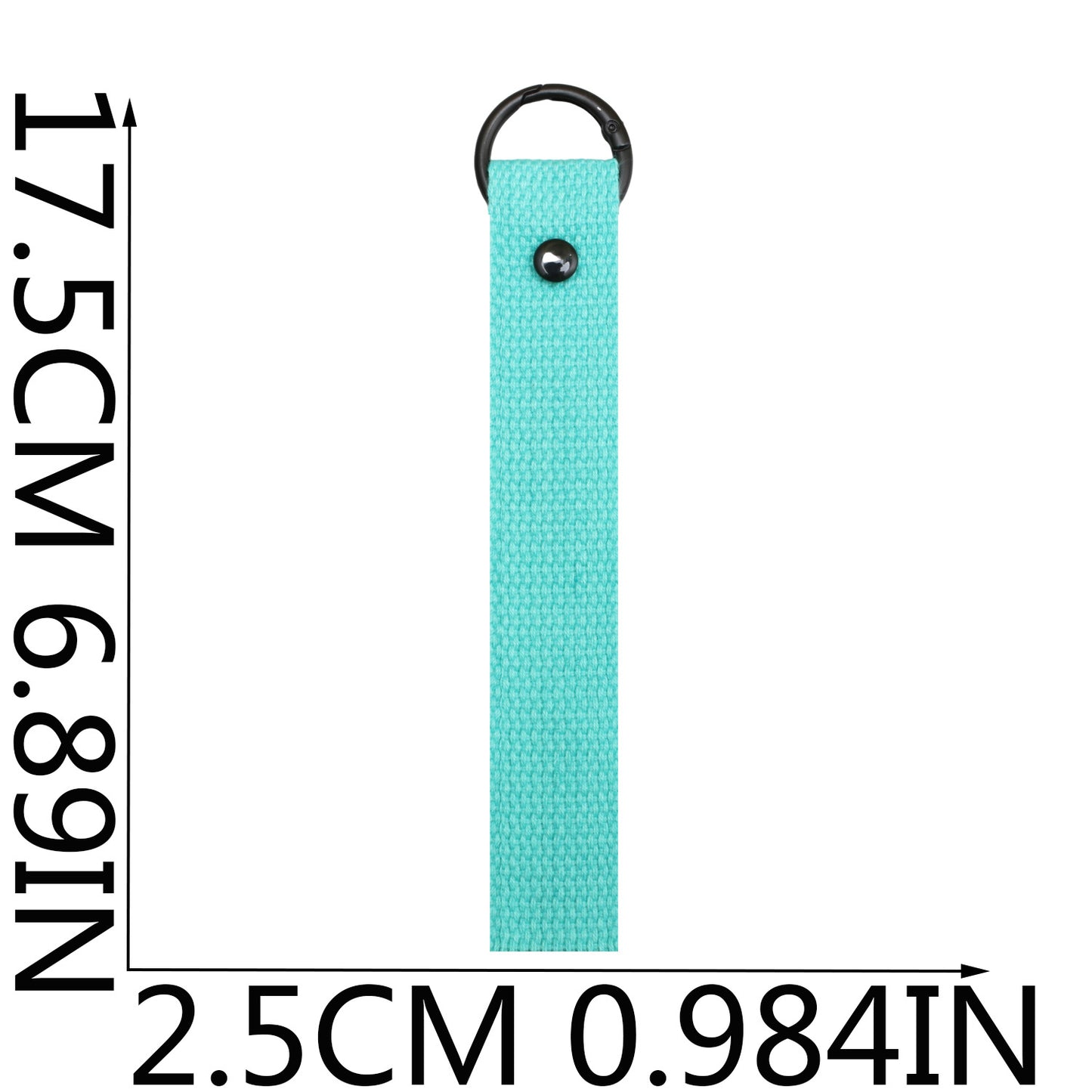 Double-Layer Canvas Keychain Strap – Long Bag & Key Organizer