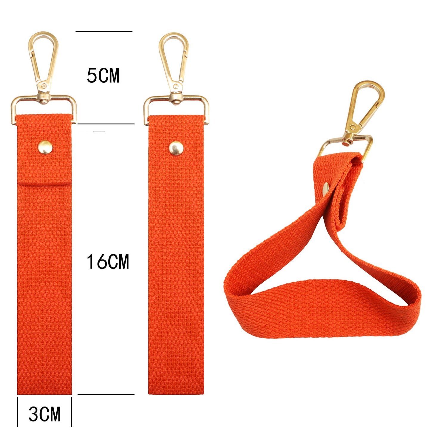 Colorful Canvas Keychain Strap with Lobster Clasp – DIY Bag Charm & Key Holder