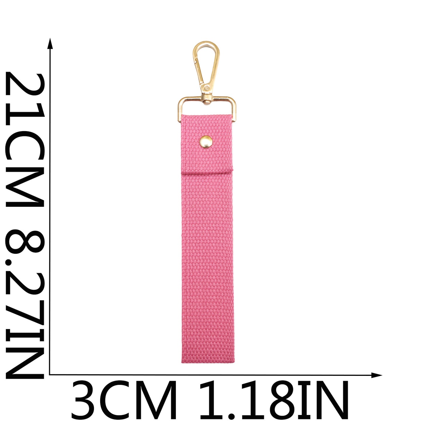 Colorful Canvas Keychain Strap with Lobster Clasp – DIY Bag Charm & Key Holder