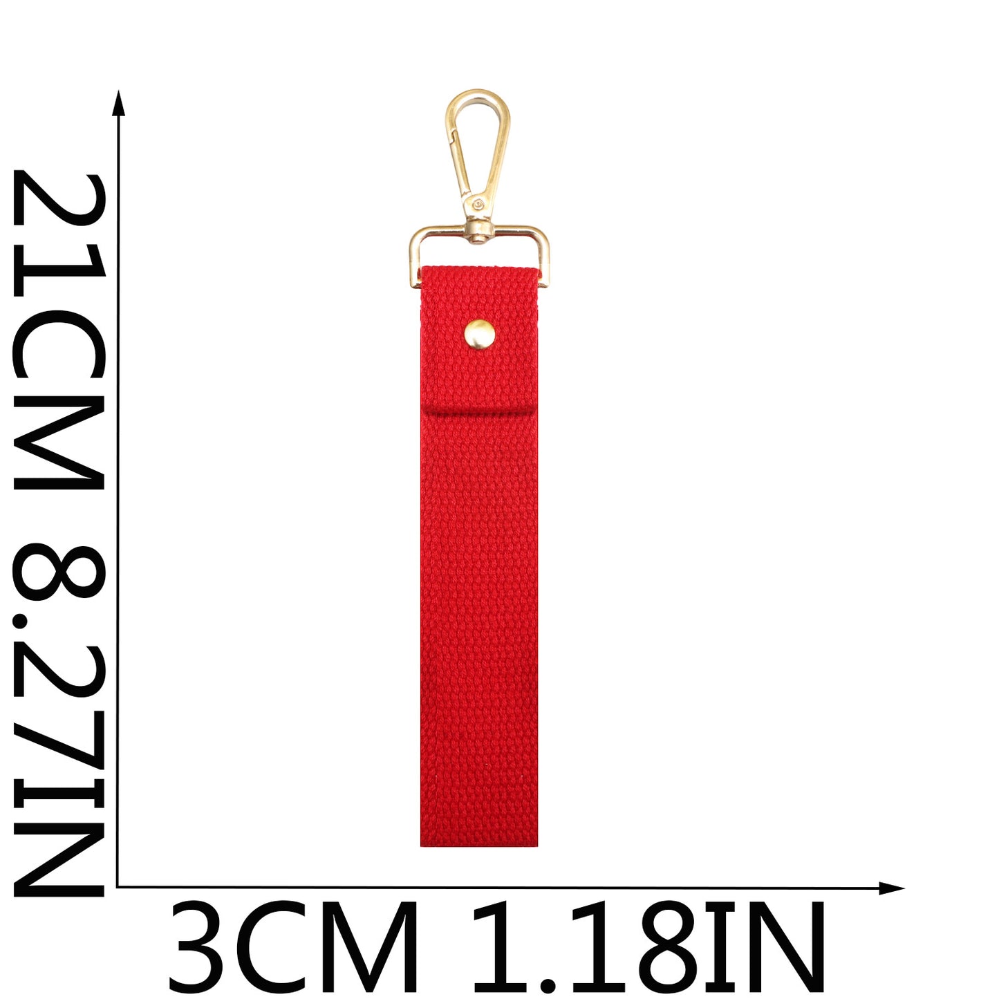 Colorful Canvas Keychain Strap with Lobster Clasp – DIY Bag Charm & Key Holder