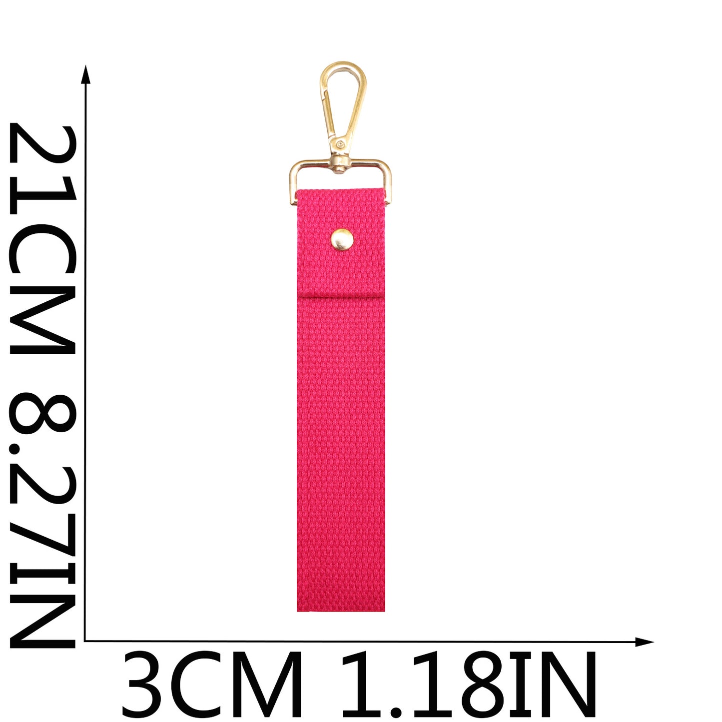 Colorful Canvas Keychain Strap with Lobster Clasp – DIY Bag Charm & Key Holder