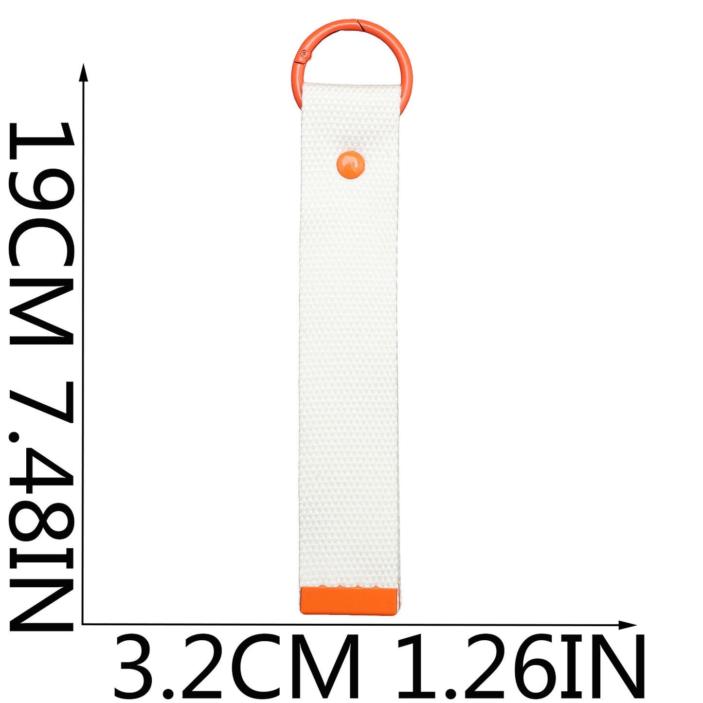Canvas Keychain Strap – Two Sizes, Ivory & Pure White Options