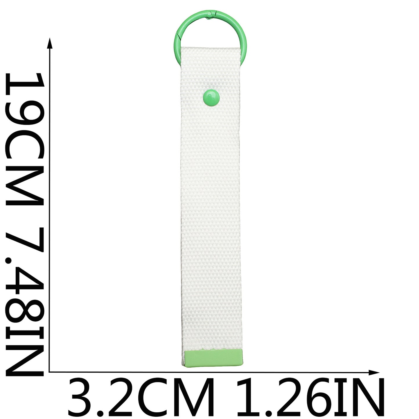 Canvas Keychain Strap – Two Sizes, Ivory & Pure White Options