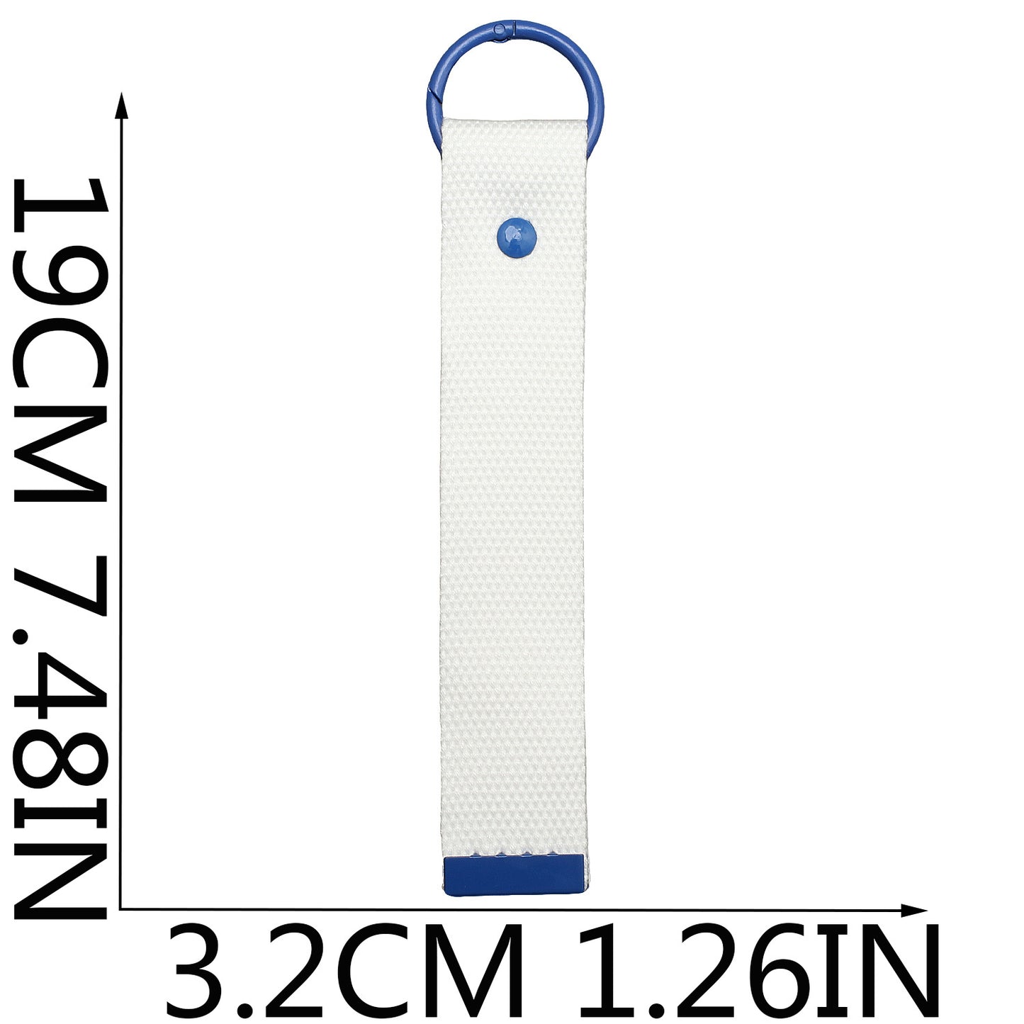 Canvas Keychain Strap – Two Sizes, Ivory & Pure White Options