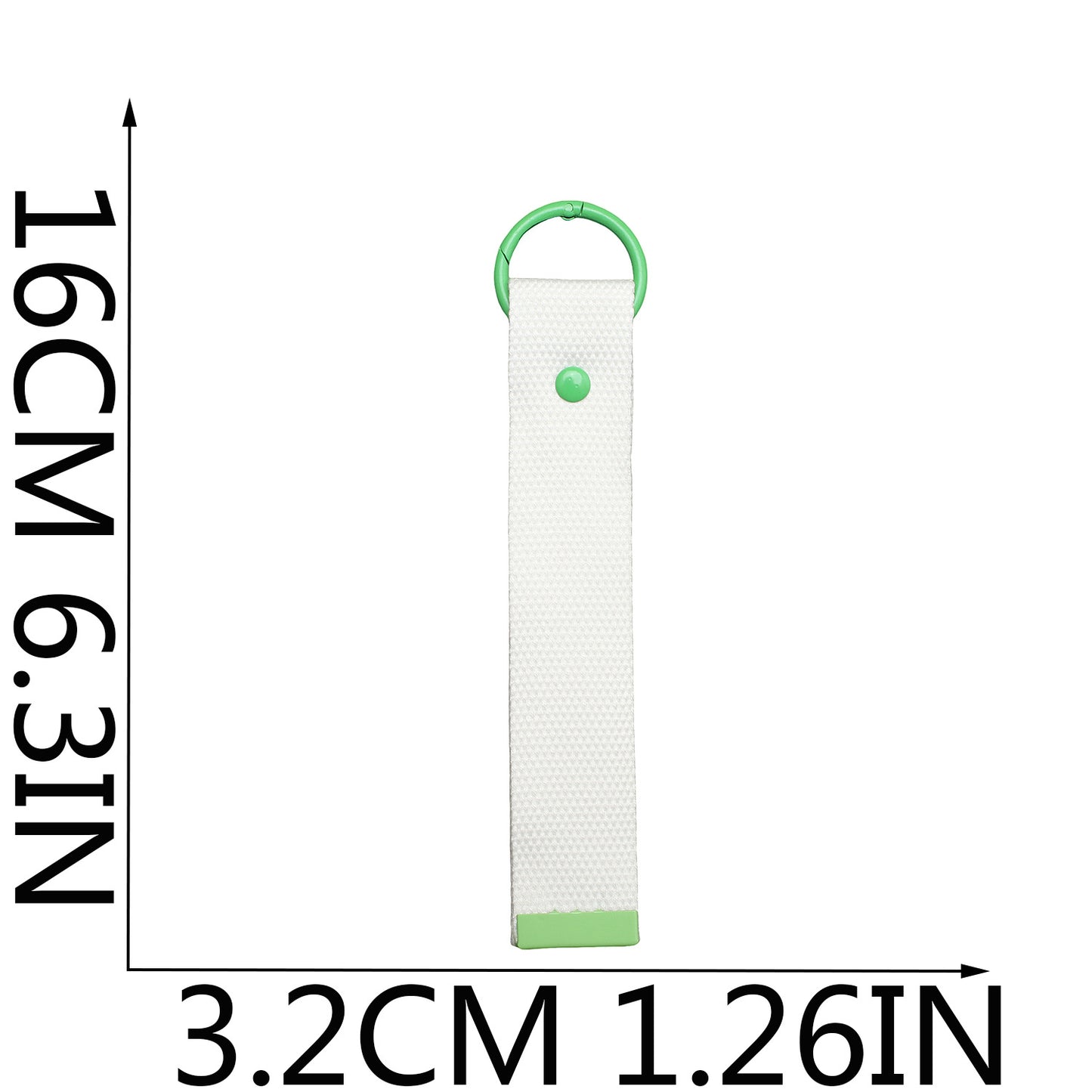 Canvas Keychain Strap – Two Sizes, Ivory & Pure White Options