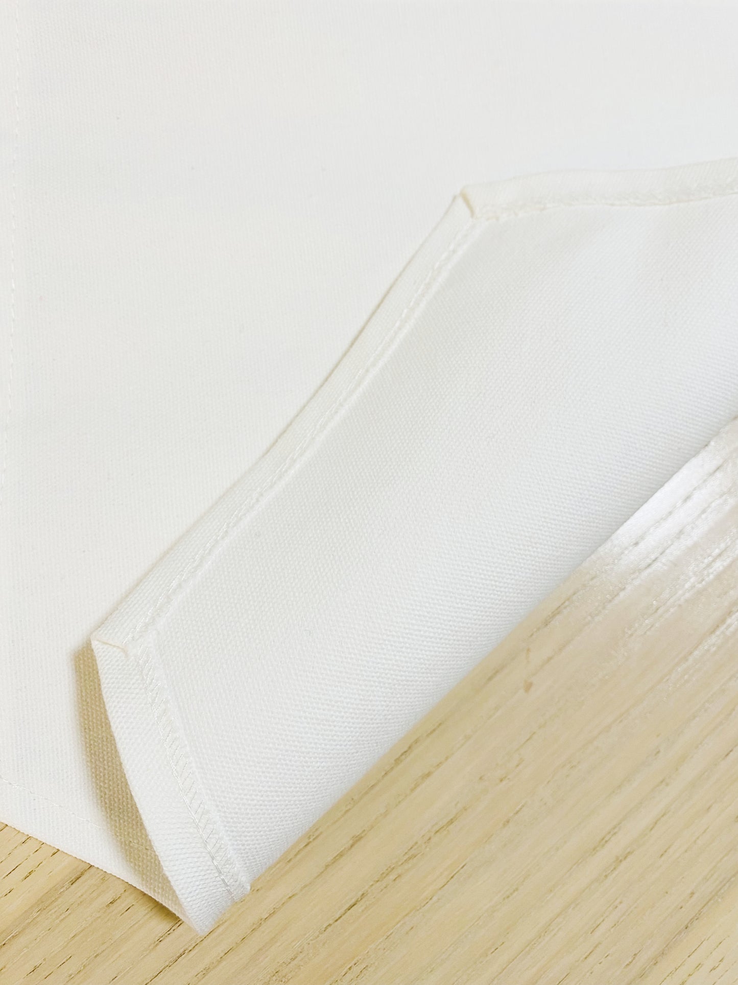 3pcs Set White Hanging Pennant Blank Cotton Canvas Banner Flag for Decorative